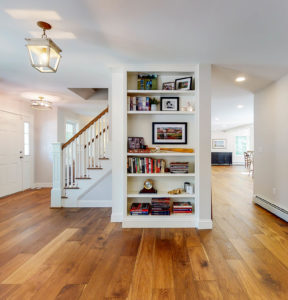 Bookshelf in Maine Home Remodel
