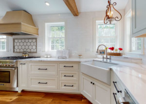 Maine Home Kitchen Remodel with Corner Sink